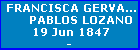 FRANCISCA GERVASIA PABLOS LOZANO