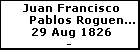 Juan Francisco Pablos Roguena Barras