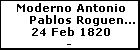 Moderno Antonio Pablos Roguena Barras