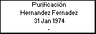 Purificacin Hernandez Fernadez